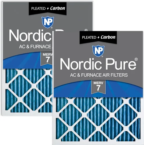 Vista 75 de Filtro de horno de aire acondicionado, caja de 6, de Nordic Pure Merv 12., 18x30x1M12-6