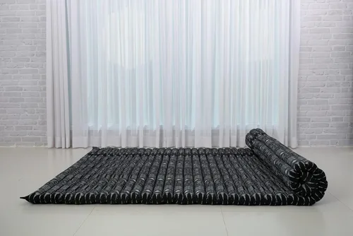 Vista 418 de Leewadee colchón tailandés enrollable para cama de invitados, tapete de yoga, para masaje tailandés, ecológico, orgánico y natural.