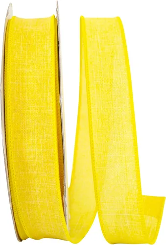 Vista 5 de Cinta Reliant Ribbon 92573W-031-09K para borde con alambre Everyday Linen Value, 1-1/2 pulgadas x 50 yardas, color negro