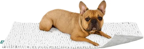 Vista 19 de Furhaven - Manta impermeable para perros y gatos, lavable, de felpa y terciopelo para calmar a tu perro, S, gris niebla