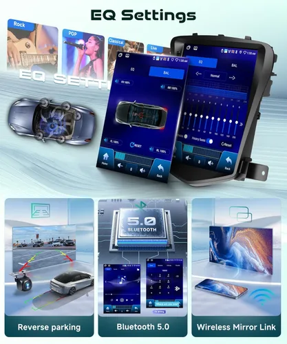 Vista 5 de Radio estéreo de coche 4G+64G para Chevrolet Cruze 2009-2015 con CarPlay Android Auto, Tesla estilo 9.7 pulgadas IPS pantalla táctil Android 13