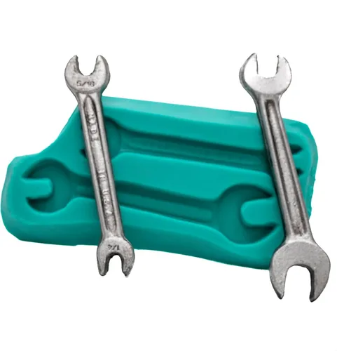 Vista 4 de Molde de llave de silicona para chocolate, fondant, caramelo, alimentos, resina de arcilla polimérica segura