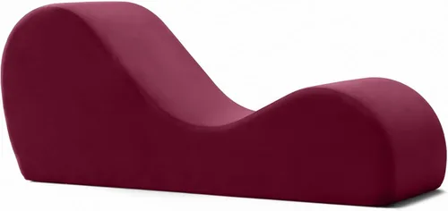 Vista 23 de Avana Elegante tumbona para yoga, para estiramiento, relajación, berenjena.