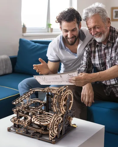 Vista 6 de rowood Marble Run - Kit de modelo, pista de engranajes mecánica