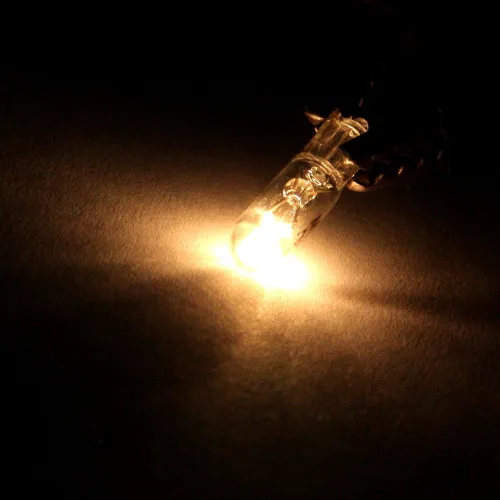 Vista 7 de CCIYU T5 de cuña 37 58 70 73 74 luz blanca 12V 1 LED para tablero de auto luz lateral lámpara (Blanco cálido)