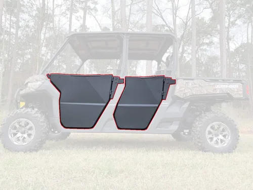 Rival Half Doors - Compatible con Can Am 17-21 Defender Max 500 800 1000 HD 5 8 10
