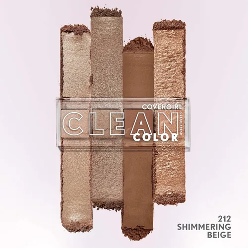Vista 4 de Sombra de ojos en color limpio y fresco, brillo beige, COVERGIRL