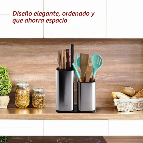 Vista 6 de [Usado] Laxinis World Soporte para cuchillos y utensilios de acero inoxidable