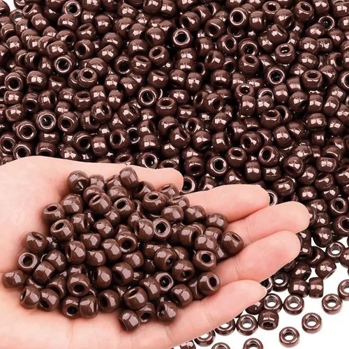 Vista 34 de Cuentas de pony negras para pulseras de amistad, fiesta de vacaciones, plástico, 1000 piezas, cuentas de Halloween para hacer joyas, pulseras DIY