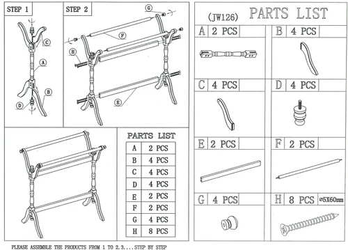 Vista 4 de Frenchi - Estante para colcha/manta para decoración del hogar
