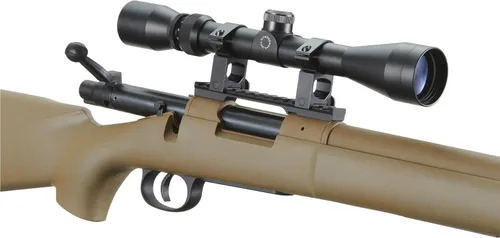 Vista 5 de Lancer Tactical Airgun Airsoft Scope: 3-9x40 Rifle Scope with Fast Focus Eyepiece and Reticle Crosshair for Accurate Shooting w/Mil-dot 3" Eye