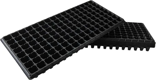Vista 11 de RooTrimmer Paquete de 10 bandejas de 18 celdas para iniciación de semillas, bandejas de plástico de células grandes de 2.9 pulgadas de profundidad
