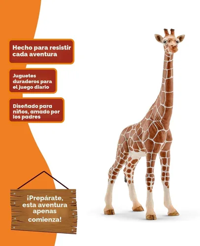 Vista 4 de Schleich América del Norte Jirafa hembra figura de juguete.