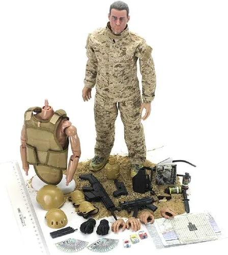 Vista 8 de Compra 7 figuras de acción de 12 pulgadas, modelo de soldado flexible de 1:6, juguete de médico de pie