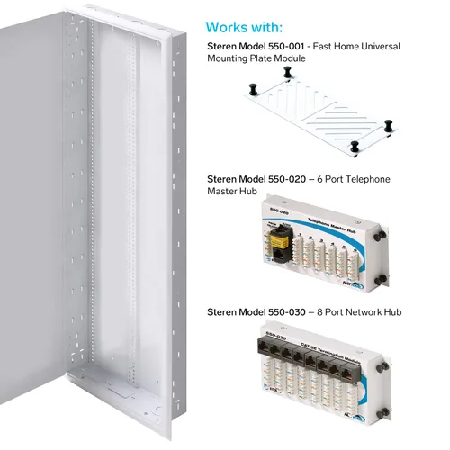 Vista 7 de Accesorios para gabinetes de medios estructurados - Gabinete de cableado estructurado - Carcasa de cableado estructurado - Gabinete de medios
