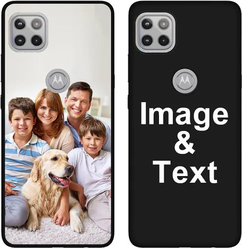 Styletify Funda de fotos personalizada para Motorola One 5G Ace 2021/Moto One 5G UW ACE, funda de silicona con imagen personalizada a prueba de