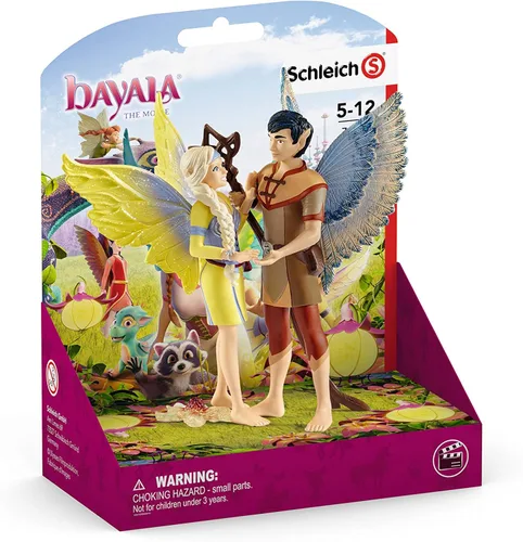 Vista 5 de Schleich bayala Película, princesa de hadas y personajes de unicornio, figuras de hadas Sera y Jaro, a partir de 5 años