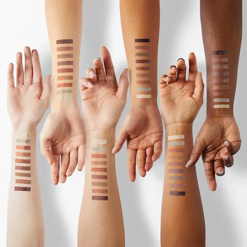 Vista 4 de dasique - Paleta de sombras #01 Sugar Brownie, libre de crueldad, 9 tonos combinables en acabados mate suave y brillante con hermosas perlas