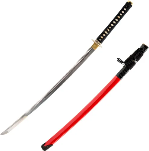 Vista 11 de Katana Samurai - Espada para exhibición, forjada a mano, acero al carbono