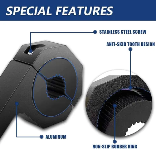 Vista 2 de 4WDKING - Kit de montaje de abrazadera de barra horizontal, 2 unidades de barra de luz LED de 1 pulgada, 1.5 pulgadas, 1.75 pulgadas, 2 pulgadas