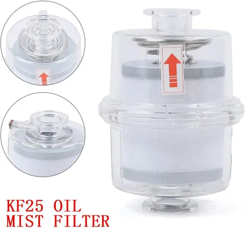 Vista 4 de Filtro de niebla de aceite KF25, bomba de vacío, separador de humos, filtro de escape, interfaz KF25, bomba de vacío de liberación rápida