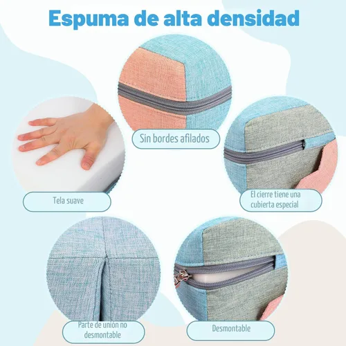 Vista 4 de Asweets 4 en 1 bloques de espuma para escalar para niños pequeños, juguetes de escalada y gateo suaves para interiores para la creatividad e