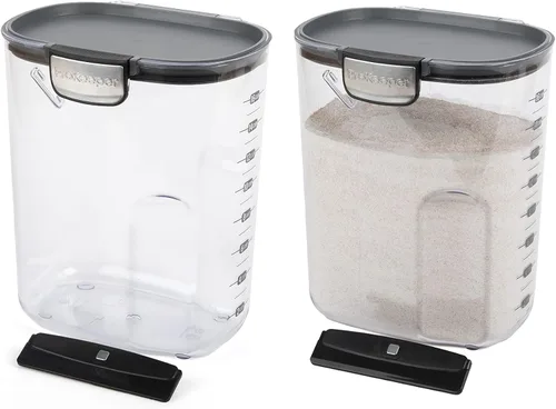 Vista 5 de Progressive International ProKeeper+ - Juego de recipientes organizadores herméticos de plástico transparente para almacenamiento de alimentos