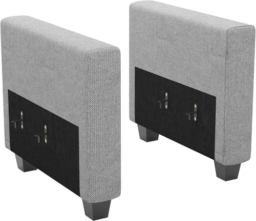 Vista 73 de Belffin Sofá modular modular con tumbonas dobles en forma de U, modular con asiento de almacenamiento, sofá modular con otomanas reversibles