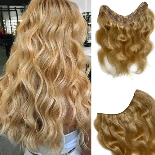 Vista 12 de Extensiones de cabello humano real con clip de color negro azabache para mujer, extensiones de cabello humano ondulado negro 100% cabello humano