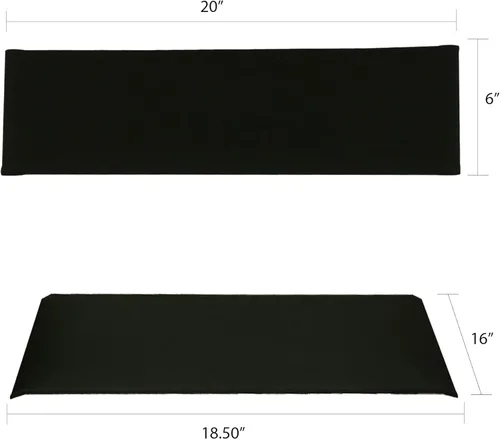 Vista 2 de Lona de reemplazo para silla de director Casual Home, Algodón, Negro