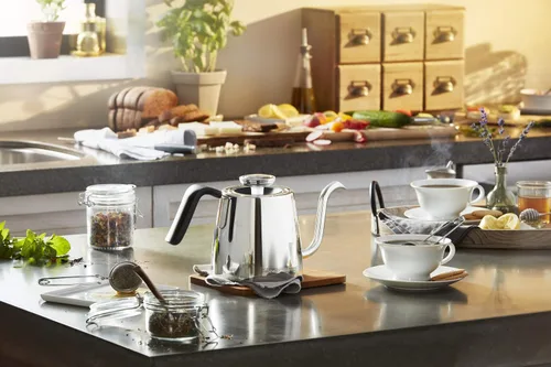 Vista 4 de KitchenAid KNK1012SS - Hervidor de cocina con cuello de cisne de precisión, 1 litro, acero inoxidable