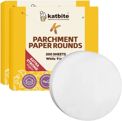 Vista 21 de Katbite - Rondas de papel pergamino de servicio pesado de 4 pulgadas, 200 piezas de rondas de papel pergamino para masas, uso para hornear pequeños