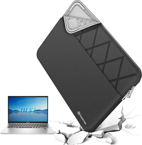Vista 18 de Smatree Funda para portátil MSI Summit 13 AI+Evo Copilot+PC/E13 AI Evo A1M, para Summit E13 Flip Evo de 13.4 pulgadas, funda con bolsillo