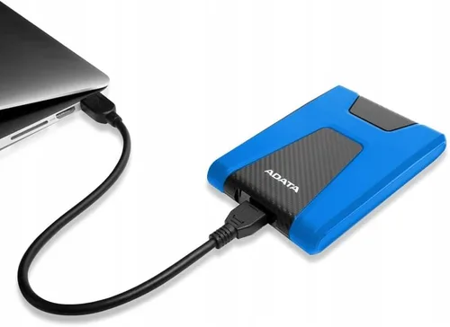 Vista 6 de ADATA AHD650-1TU31-CBL DashDrive Durable HD650 - Disco Duro - 1 TB - Externo (Portátil) - 2.5" - USB 3.1-256-bit AES - Azul