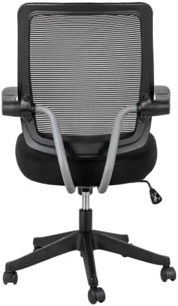 Vista 6 de Silla de oficina ergonómica, silla de escritorio con respaldo alto, silla giratoria de malla para computadora con soporte lumbar dinámico, función