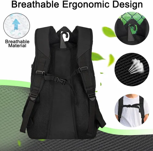 Vista 6 de Goloni Lacrosse - Mochila para equipo con dos palos y compartimento separado para tacos y bolsa de hockey sobre césped