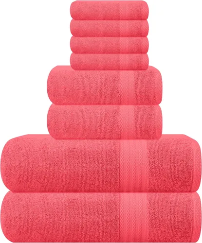 Vista 144 de GLAMBURG Sábana de baño de algodón extra grande premium de 700 GSM 35x70 - 100% algodón peinado - Calidad de hotel y spa de lujo - Duradera