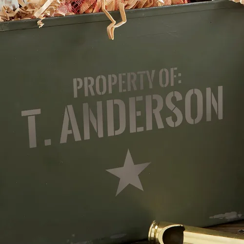 Vista 6 de Personalization Universe Caja de munición personalizada auténtica con calibre Cal