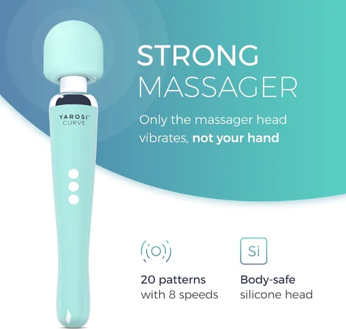 Vista 3 de Alessandro Yarosi Masajeador terapéutico en forma de varita, curvo, Paquete de 1, Negro, 1