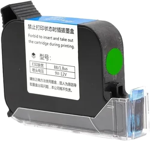 Vista 7 de Ink Cartridge 2588 JS12 42ML 12. 7mm Black Red Blue Green Quick Drying Print Height Universal Compatible with Handheld Inkjet Printer(Black)