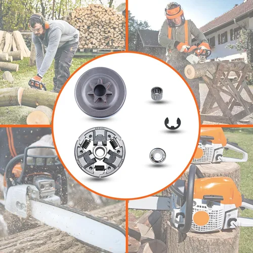 Vista 6 de Para Stihl MS261 MS261C MS271 MS271C MS291 MS291C, kit de embrague Ms271, 11211602051, 95129332260, 00009581022, 94606240801