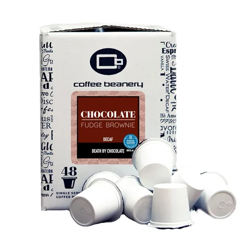 Vista 44 de Cápsulas de café descafeinado Amaretto de Coffee Beanery Cápsulas de café descafeinado con sabor a granel de 96 unidades Cápsulas de café