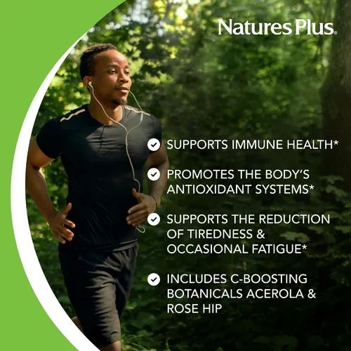 Vista 7 de NaturesPlus Super C Complex - 90 cápsulas - 1000 mg de vitamina C + 500 mg de bioflavonoides - Vegetariano, sin gluten - 45 porciones