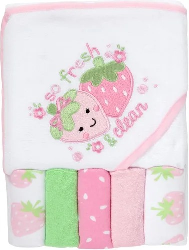 Vista 16 de Juego de toallas y paños con capucha para bebés, niños y niñas de 6 a 12 meses (sirena de mamá)