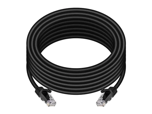 Vista 4 de Monoprice Flexboot Cable de Parche Ethernet Cat6 - Cordón de Internet de Red - RJ45, Trenzado, 550Mhz, UTP, Cable de Cobre Puro Desnudo, 24AWG, Negro