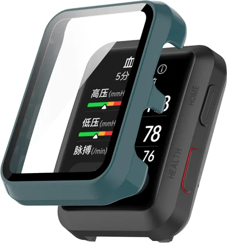 Vista 4 de Chofit Funda rígida de policarbonato con protector de pantalla de vidrio templado compatible con Huawei Watch D, funda protectora general compatible