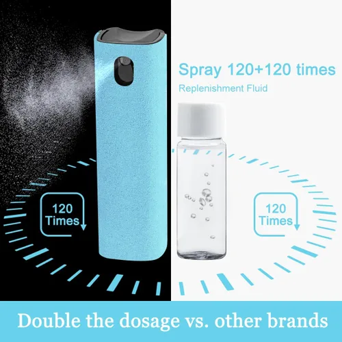 Vista 5 de Espray limpiador de pantalla con niebla para pantalla táctil, kit de limpieza walrfid para teléfono electrónico, TV, laptop, tableta, PC, pantallas