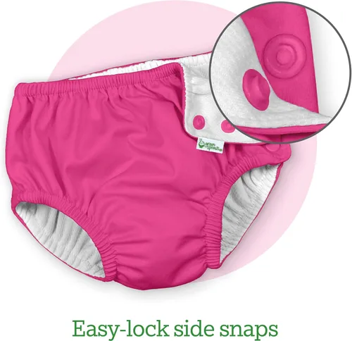 Vista 5 de i play. Baby-Boys Snap Reusable Swim Diaper