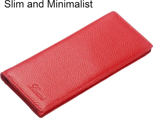 Vista 2 de Lavemi Ultra Slim Thin Leather RFID Blocking Bifold Credit Card Holder Wallets for Women