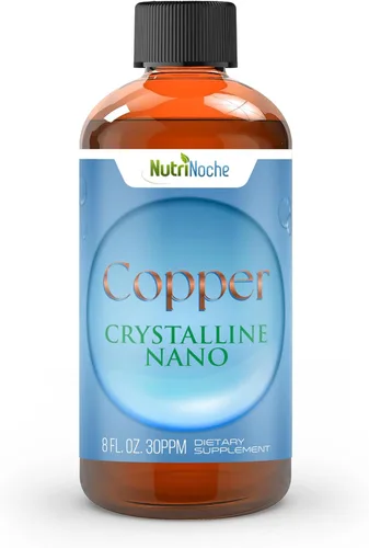 NutriNoche Suplemento de cobre líquido cristalino puro - 30 PPM - Minerales coloidales